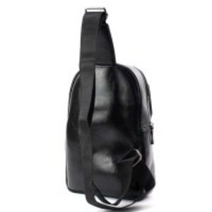 Faux Leather Men's Sling Backpack